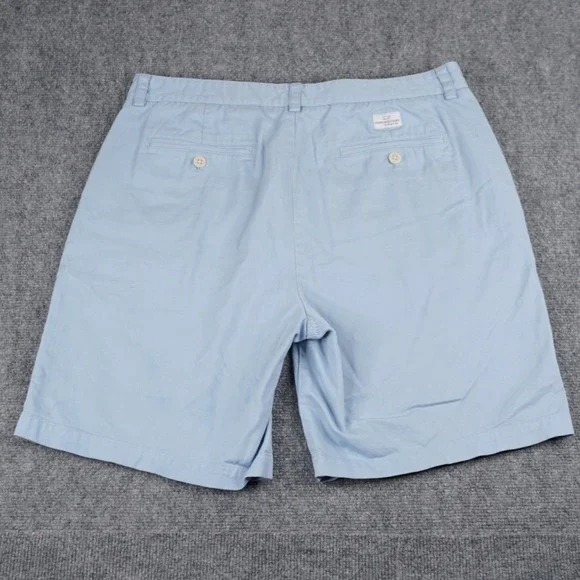Vineyard Vines Club Shorts Mens 34 Light Blue Cotton Stretch 1H0099 - Picture 4 of 7